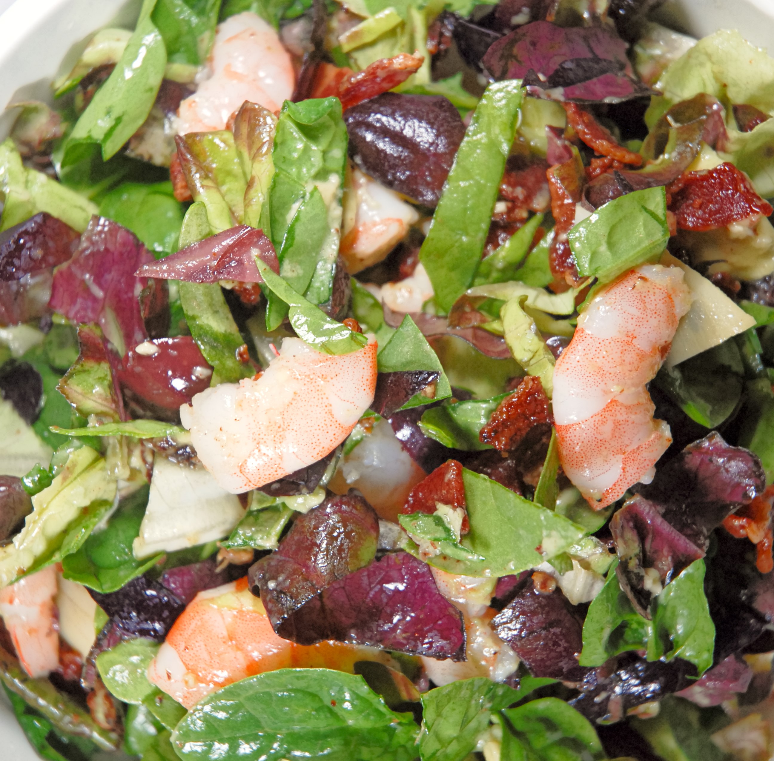 Bacon and Shrimp Chopped Salad | Dawn Loves Food